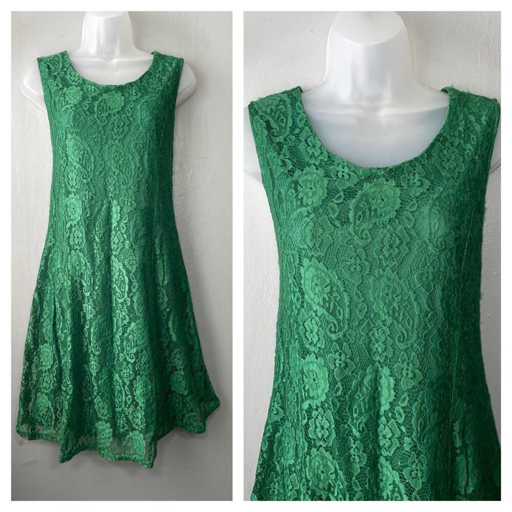 Jon & Anna Lace Dress Size Medium Kelly Green Whimsigoth Event Holiday Going Out